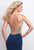 Terani Couture - 151P0059A Sleeveless Illusion Sheath Long Gown in Blue