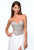 Terani Couture - 151P0382A Strapless Sweetheart Chiffon Gown in White and Neutral