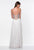 Terani Couture - 151P0382A Strapless Sweetheart Chiffon Gown in White and Neutral