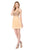 Colors Dress - 1521 Sleeveless Embroidered Cocktail Dress in Neutral