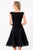 Terani Couture - 1521C0042A Lace Bateau A-line Dress in Black