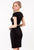 Terani Couture - Sleek Embellished Sheer Panel Cocktail Dress 1521C0231A In Black