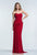 Terani Couture - 1521E0388G Ruched Sweetheart Sheath Dress in Red