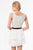 Terani Couture - 1521H0059A Two Piece Chiffon A-line Dress in White and Black