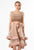 Terani Couture - Stunning Beaded Bateau Neck Polyester Tea length Dress 1521H0101A In Neutral