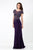 1521E0374A Embellished Scoop Neck Sheath Dress