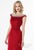 Terani Couture - Crystal Sparkling Neckline Svelte Long Gown 1522E0528A In Red