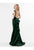 Terani Couture - Crystal Sparkling Neckline Svelte Long Gown 1522E0528A In Dark  Green