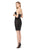Colors Dress - 1522 Strapless Sequined Cocktail Dress In Black