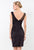 Terani Couture - 1523C1098A Bejeweled Bateau Neck Column Dress in Black