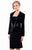 Terani Couture - Polished Straight Neck Beaded Short Dress 1525S0967A In Black