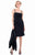Terani Couture - Polished Straight Neck Beaded Short Dress 1525S0967A In Black