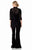 Terani Couture - Polished Brooch Accented Pantsuit 1525S0968B in Black