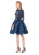 Colors Dress - 1525 Lace Long Sleeved Cocktail Dress In Blue