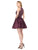 Colors Dress - 1526 Beaded Halter Neck Cocktail Dress in Purple