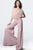 Jovani - 1542 Feathered Strapless Jumpsuit In Pink