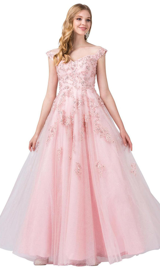 Dancing Queen - 2600 Applique Sweetheart Ballgown In Pink