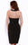 15502 Dress in Black Nude
