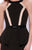 15502 Dress in Black Nude