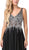 Dancing Queen - 2570 Jewel Ornate Illusion Bodice Chiffon Prom Dress In Black