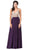 Dancing Queen - 2569 Illusion Beaded Bodice Flowy Prom Dress In Purple
