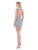 Colors Dress - 1555 Sheer Long Sleeved Cocktail Dress in Neutral