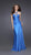 La Femme - Distinctively Embellished Neck Strap Sheath Gown 15578 in Blue