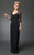 Daymor Couture - Embellished Sweetheart Tiered Long Dress 218 in Black