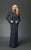 Daymor Couture - 2105 Beaded Illusion Neckline Sheath Gown With Jacket In Gray