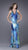 La Femme - Feisty Floral and Animal Print V-Neck Sheath Gown 15734 In Blue and Print