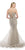 Morrell Maxie - 15767 Embellished V-neck Mermaid Dress in Gray