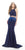 Morrell Maxie - 15788 Two Piece Stretch Crepe Trumpet Dress in Blue