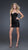 La Femme - Black Pleated Mini Cocktail Dress 15835 In Black