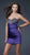 La Femme - Beaded and Pleated Sweetheart Stretch Satin Sheath Dress 15858 In Purple