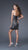 La Femme - Dazzling Beaded Straight Across Short Column Dress 15868 in Black and Silver