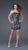 La Femme - Dazzling Beaded Straight Across Short Column Dress 15868 in Black and Silver