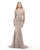 Morrell Maxie Queen Anne Neckline Beaded Sheath Gown 15875 - 1 pc Sand In Size 12 Available In Sand
