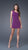 La Femme  - Adorned Asymmetrical Sheath Cocktail Dress 15887 in Purple