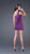 La Femme  - Adorned Asymmetrical Sheath Cocktail Dress 15887 in Purple