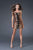 La Femme - 15890 Metallic Strapless Sweetheart Mini Dress In Brown and Black