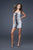 La Femme - 15890 Metallic Strapless Sweetheart Mini Dress In White and Black