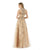 Morrell Maxie - 15892 Embellished Lace V-neck Ballgown in Neutral