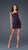 La Femme - Short Crystal Embellished Asymmetric Jersey Dress 15893 In Purple