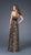 La Femme - Elegant Straight Across Chiffon Sheath Dress 15914 in Brown and Black