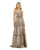Morrell Maxie - 15916 Sequined Deep Sweetheart A-line Dress in Brown