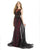 Morrell Maxie - 15927 Embellished Lace Illusion Bateau Sheath Dress in Black and Red