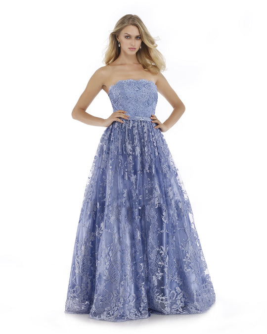 Morrell Maxie - 15963 Strapless Embroidered Tulle Ballgown