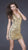 La Femme - Sequined Sleeveless Halter Neck Sheath Dress 15983 In Gold