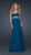 La Femme - 15986 Gold Leafy Accent Strapless Empire Gown In Blue and Green