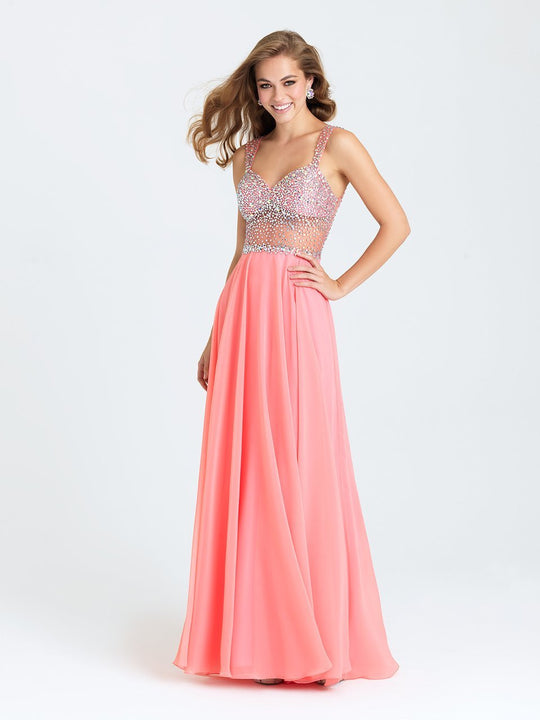 Madison James - 16-399 Dress in Coral